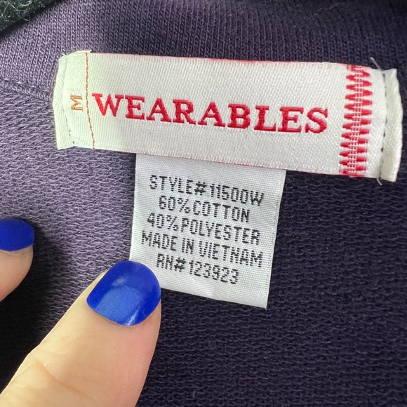 💜 |•WEARABLES•| Vintage Deep Purple Button Down Jacket Size Medium - Picture 7 of 9